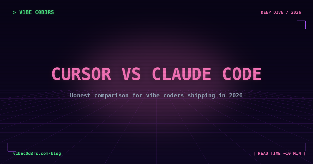 Cursor vs Claude Code retro deep-dive cover image
